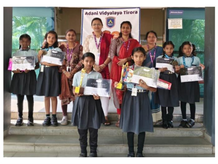 International Achievements in rangotsav drawing and handwriting competition